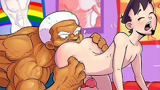 Machos dotados em ação... Arregaçando bundinhas virgens